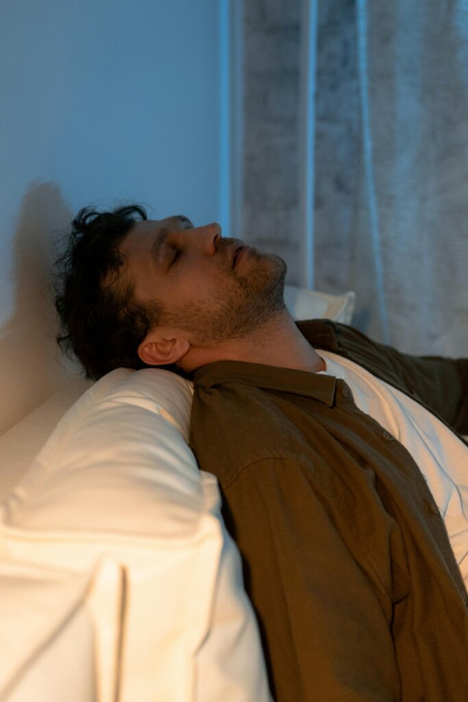 Dental sleep apnea patient experiencing symptoms before treatment